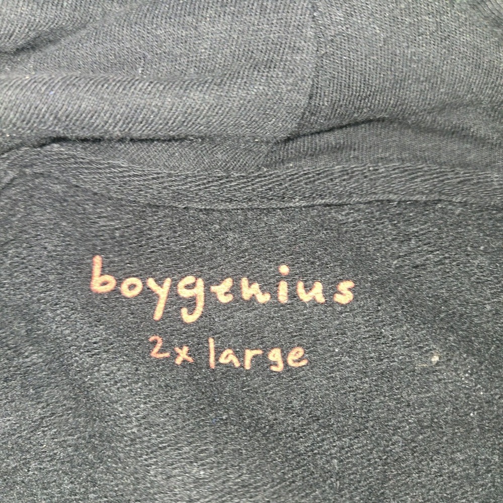 Boy Genius Band Hoodie Sz 2xl Demon Hell Scene Double Sided Pullover Sweatshirt - Picture 4 of 7